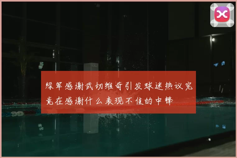 绿军感谢武切维奇引发球迷热议究竟在感谢什么表现不佳的中锋